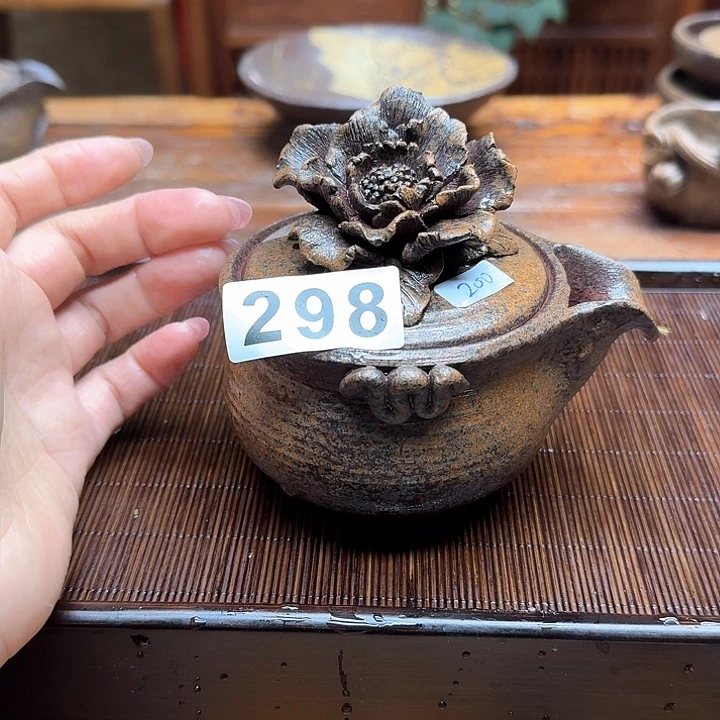 纯手工制作粗陶茶具