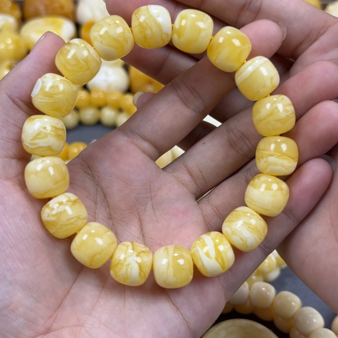 手串琥珀未镶嵌同料13mm