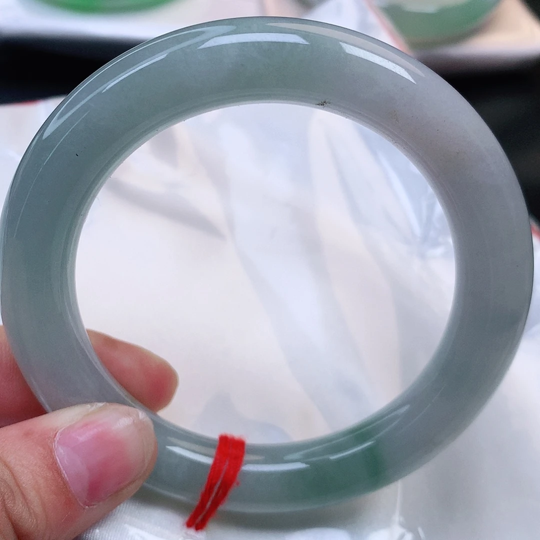 未镶嵌手镯翡翠胖圆条145号