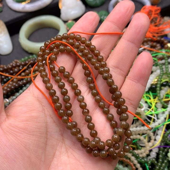 和田玉未镶嵌手链68