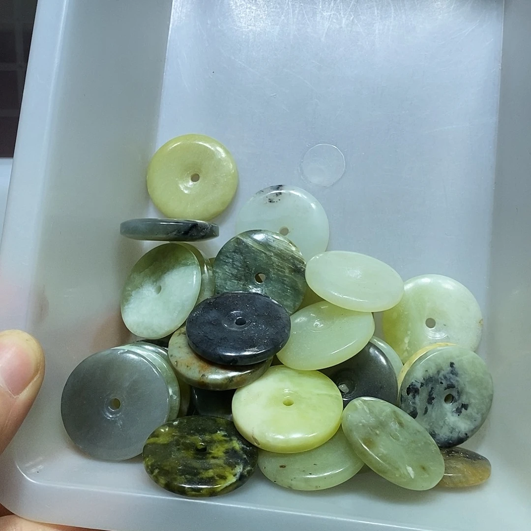 未镶嵌蛇纹石玉车挂35