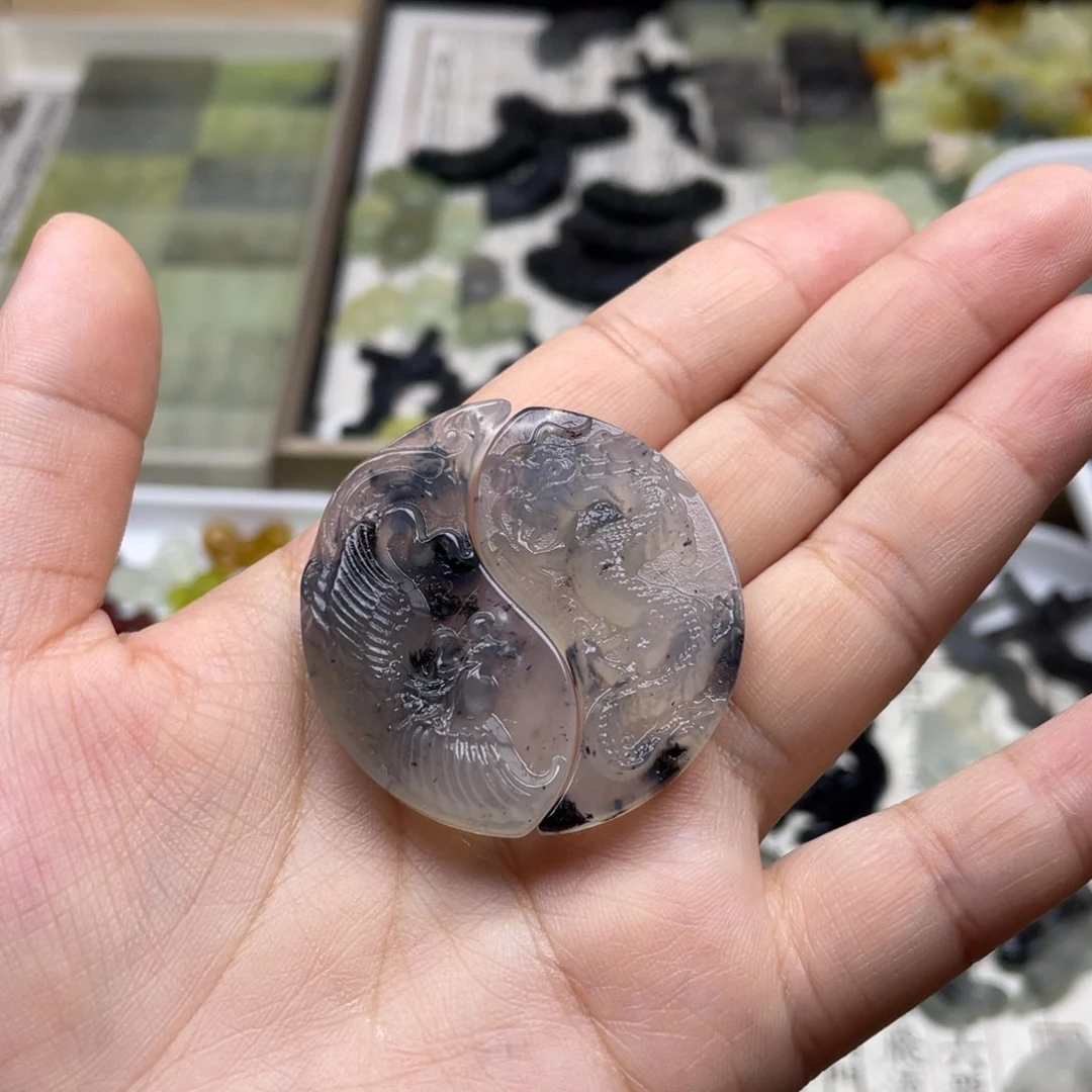 岫玉未镶嵌吊坠(不含链)