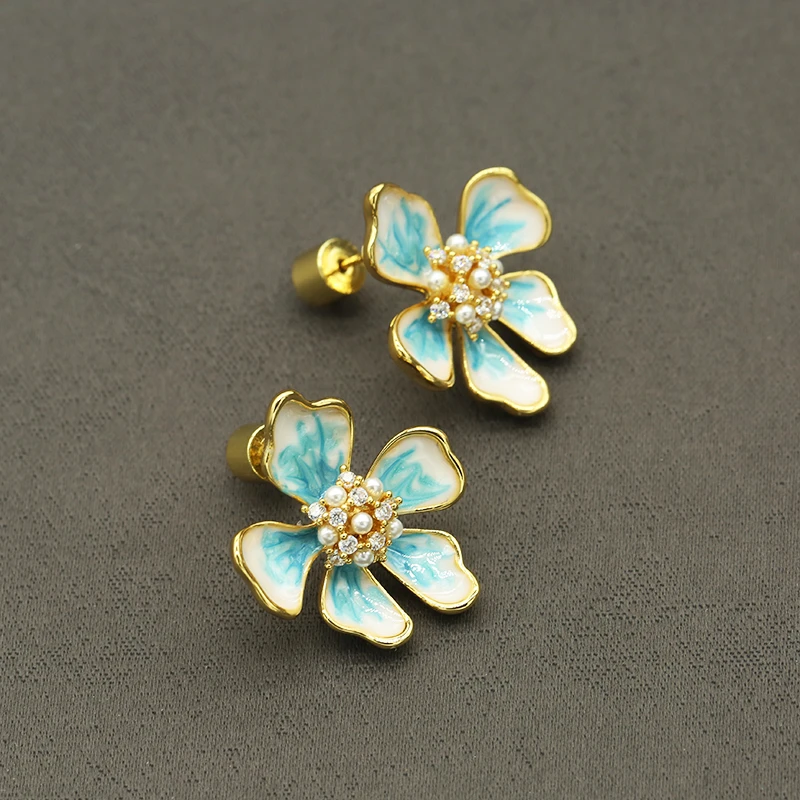 中古设计款耳钉A39