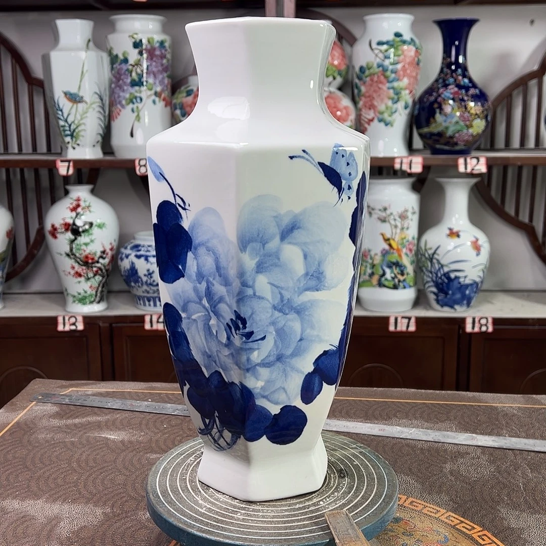 摆件陶景德镇陶瓷6青牡