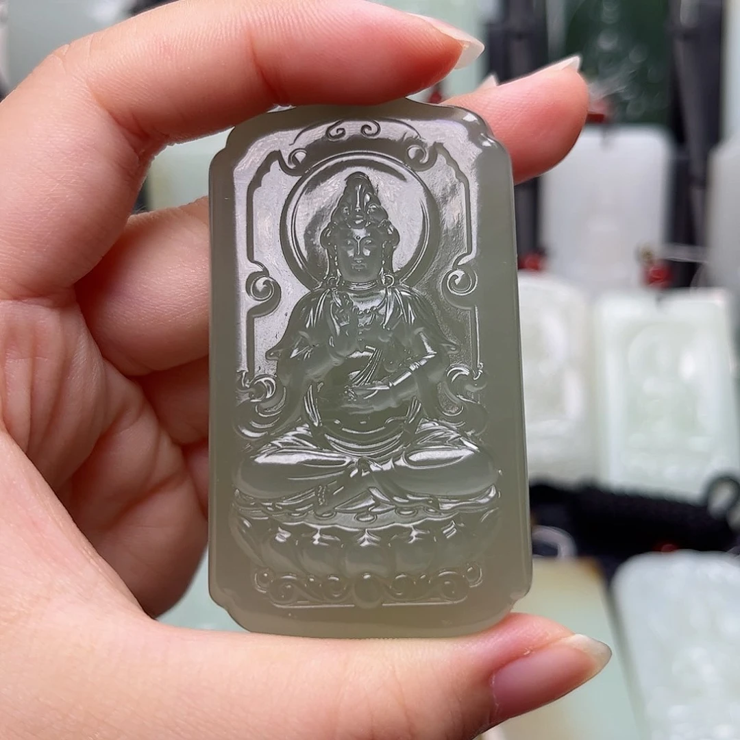 和田玉未镶嵌挂件