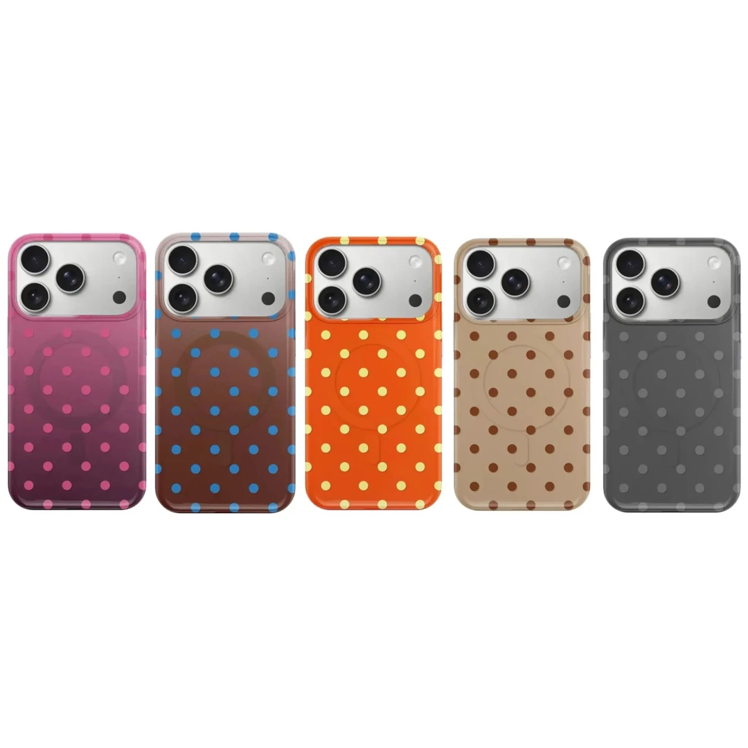 秋冬上新露丝同款波点适用于苹果17PROMAX手机壳