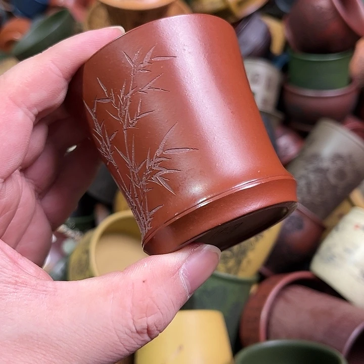 紫砂茶杯全手工紫砂主人杯