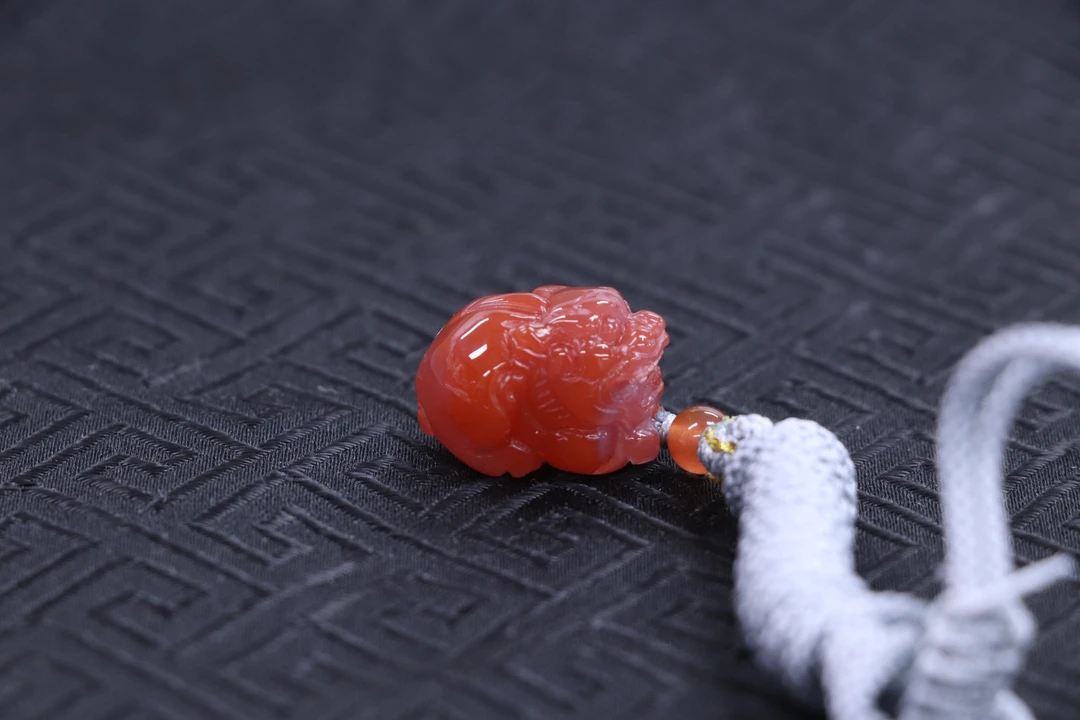 原矿无优化保山南红玛瑙锦红貔貅