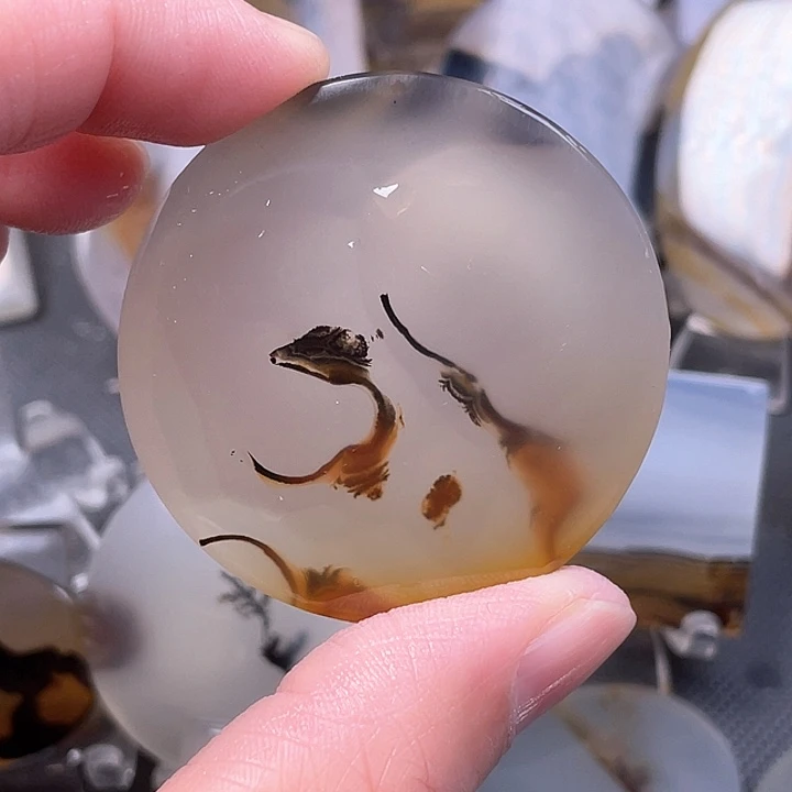 玛瑙/玉髓吊坠(不含链)未镶嵌春**暖