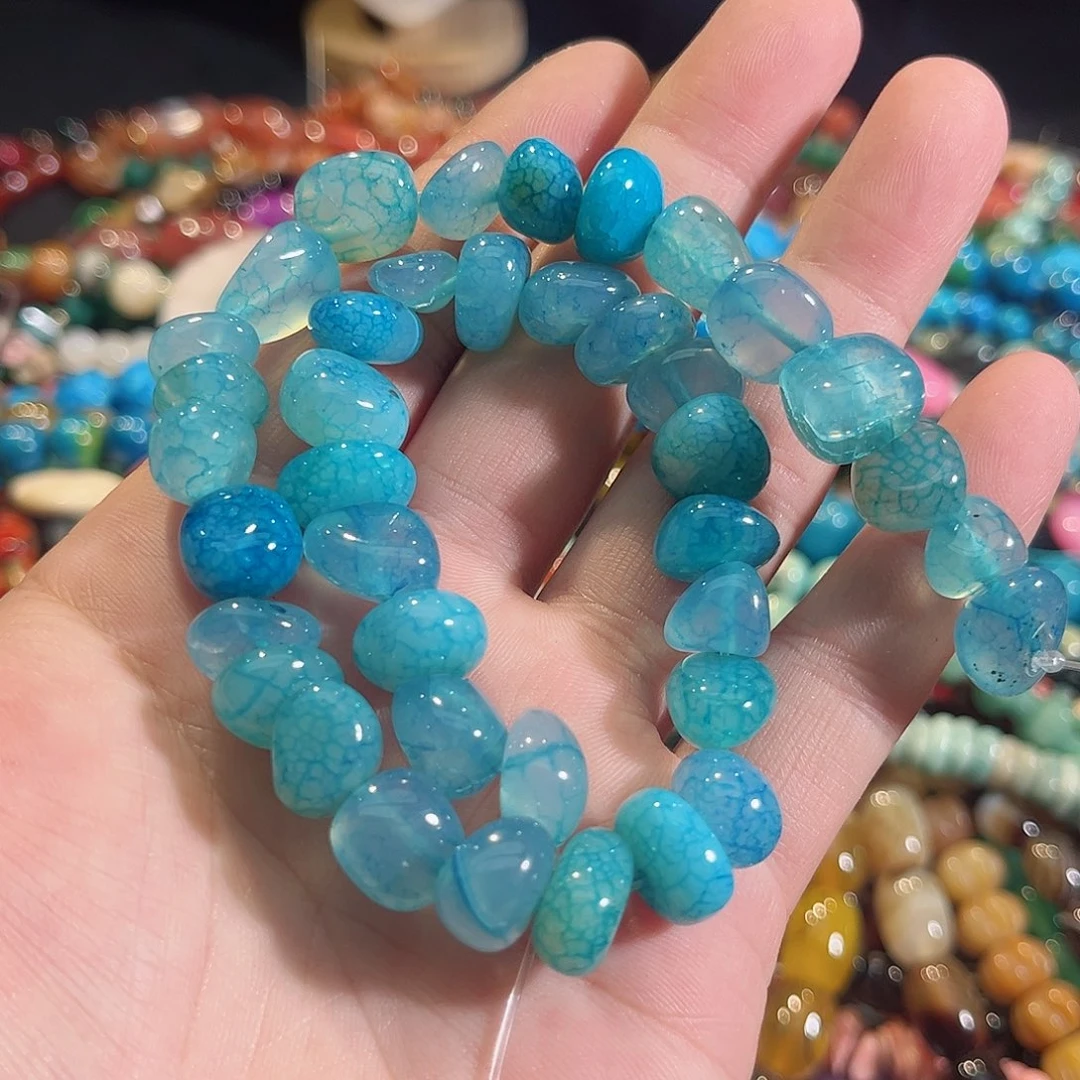 玛瑙/玉髓未镶嵌珠宝半成品龙鳞玛瑙随行一条12mm