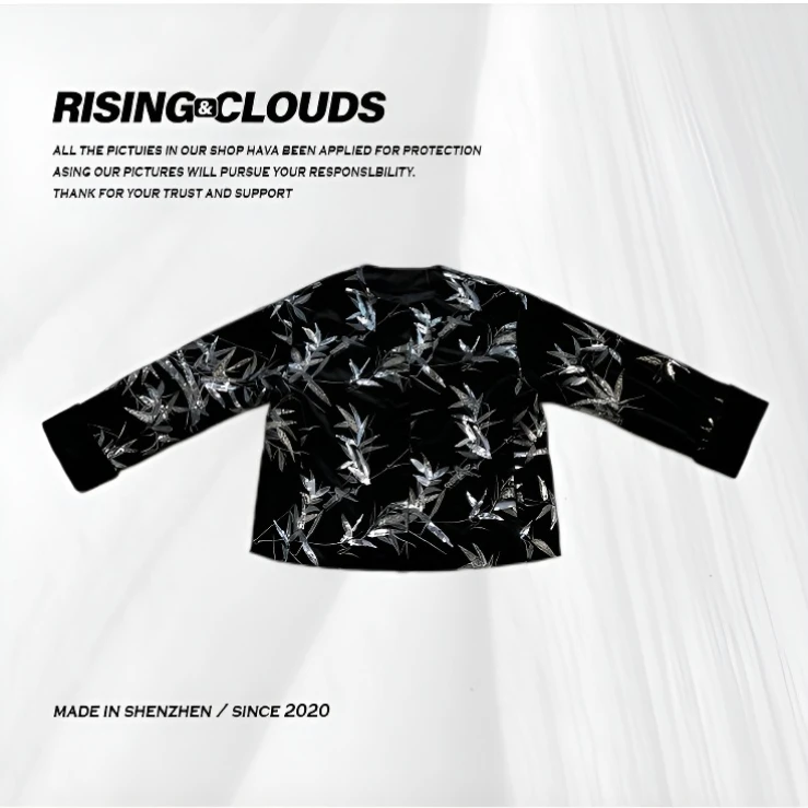 RISING&CLOUDS小云姐【富贵竹】2025早春深圳贵族丝绒外套010145