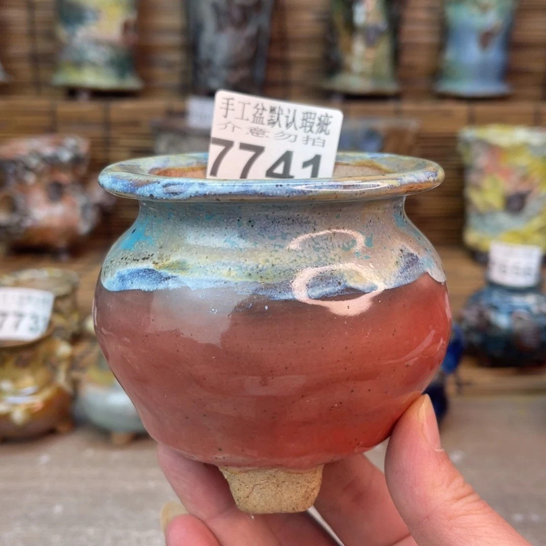 手工花盆默认瑕疵完美者勿拍