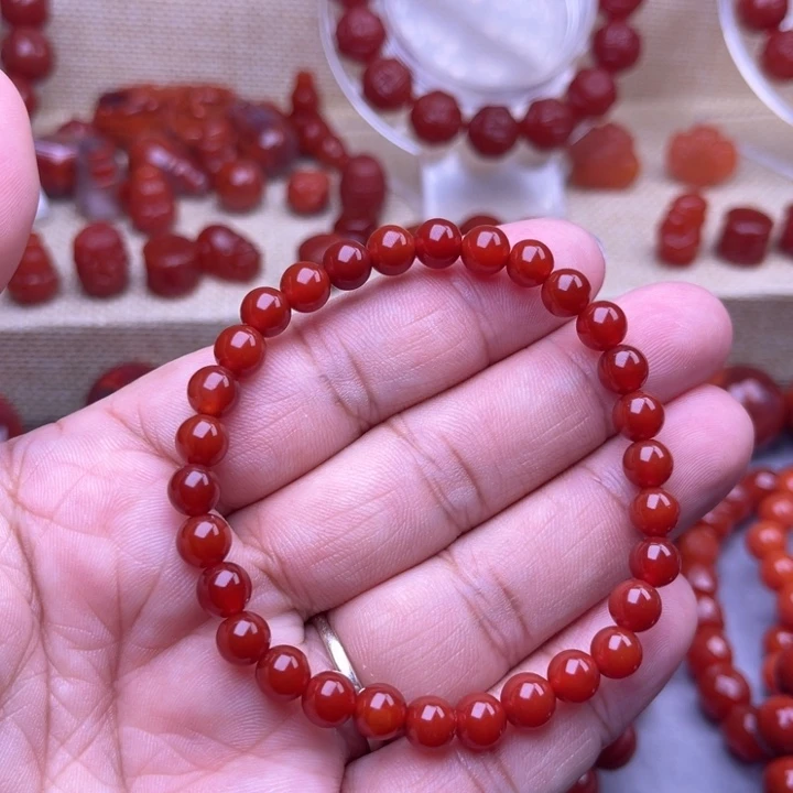 南红玛瑙未镶嵌颈饰6 M