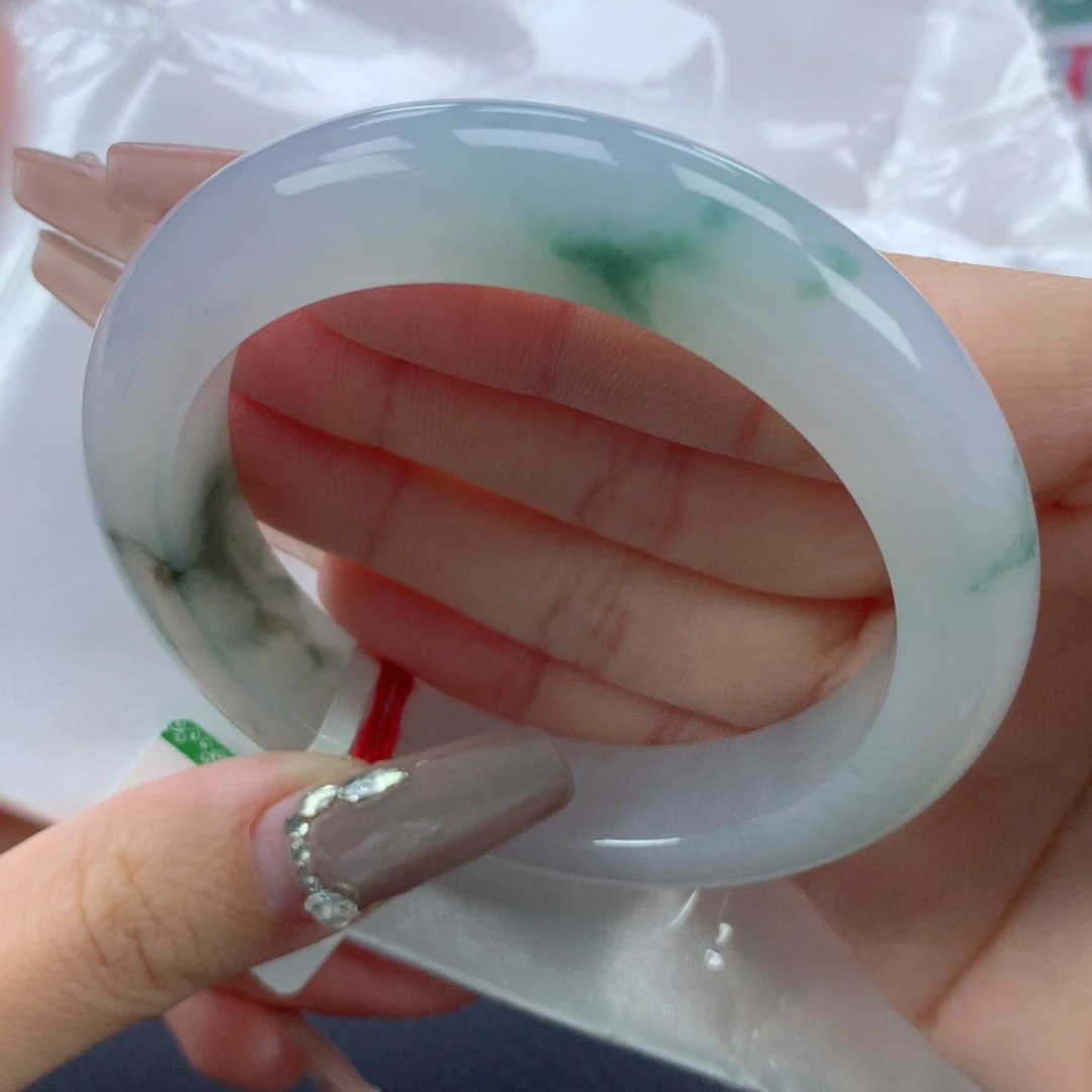 翡翠手镯未镶嵌56.7正圈