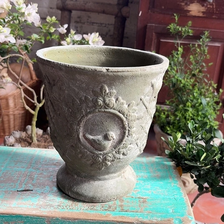 许纯的花房 绿色鸟盆