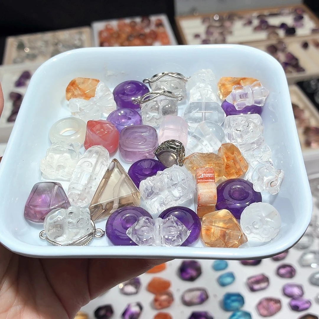 未镶嵌珠宝半成品水晶福利一颗