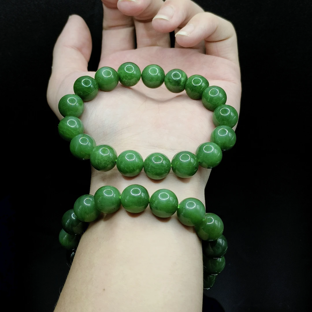 【东北哥精选】和田玉单圈手串H24【多样性发其一】约11mm