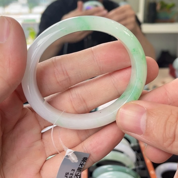 翡翠未镶嵌手镯55.2