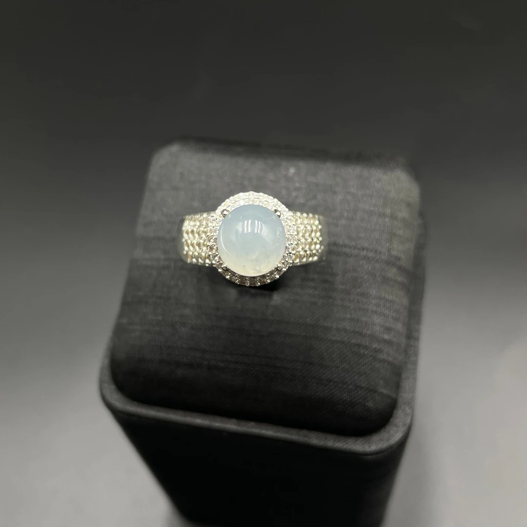 天然缅甸A货翡翠戒指