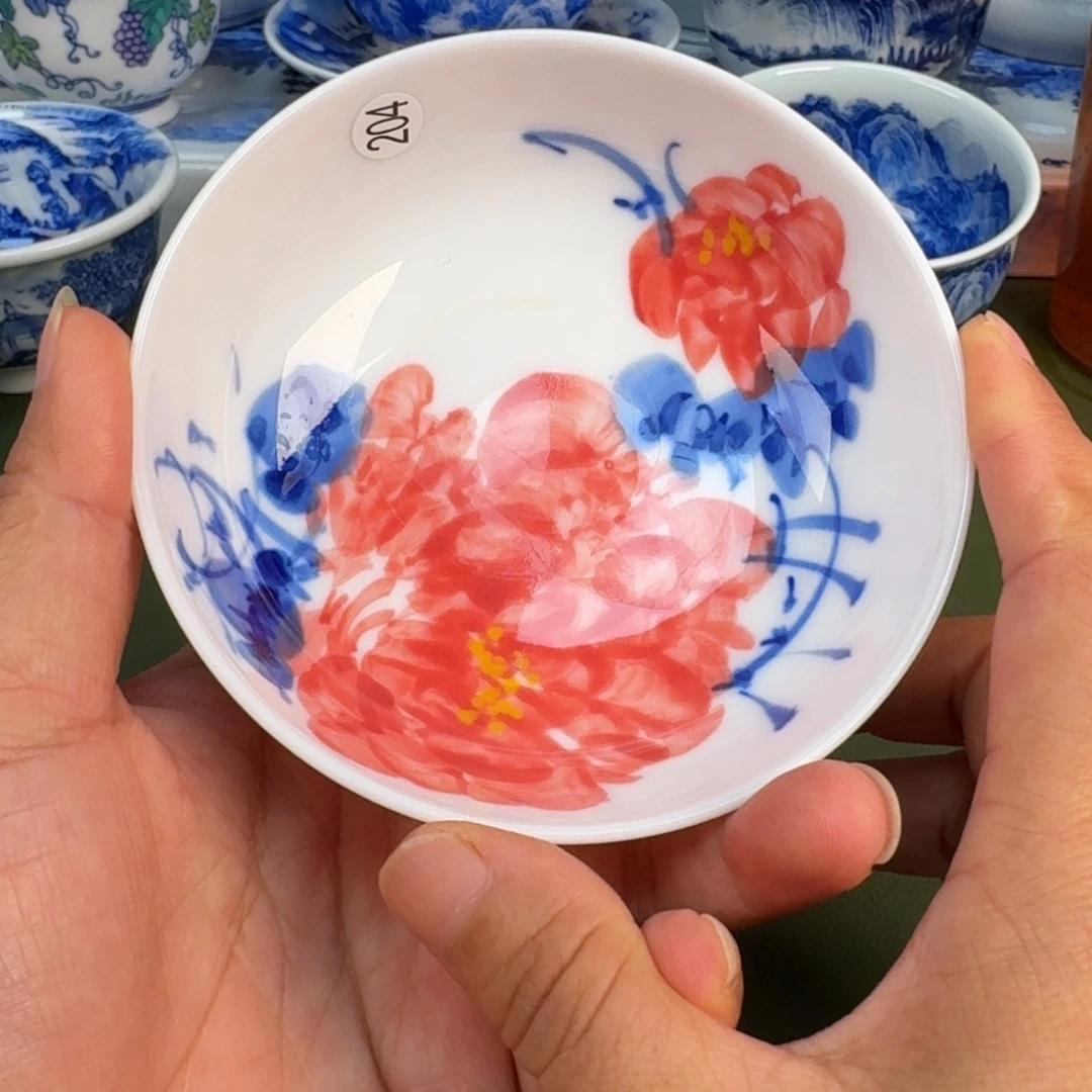 景德镇纯手绘茶具圆圆204