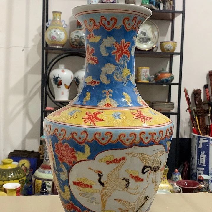 摆件夜光瓷珐琅彩瓷