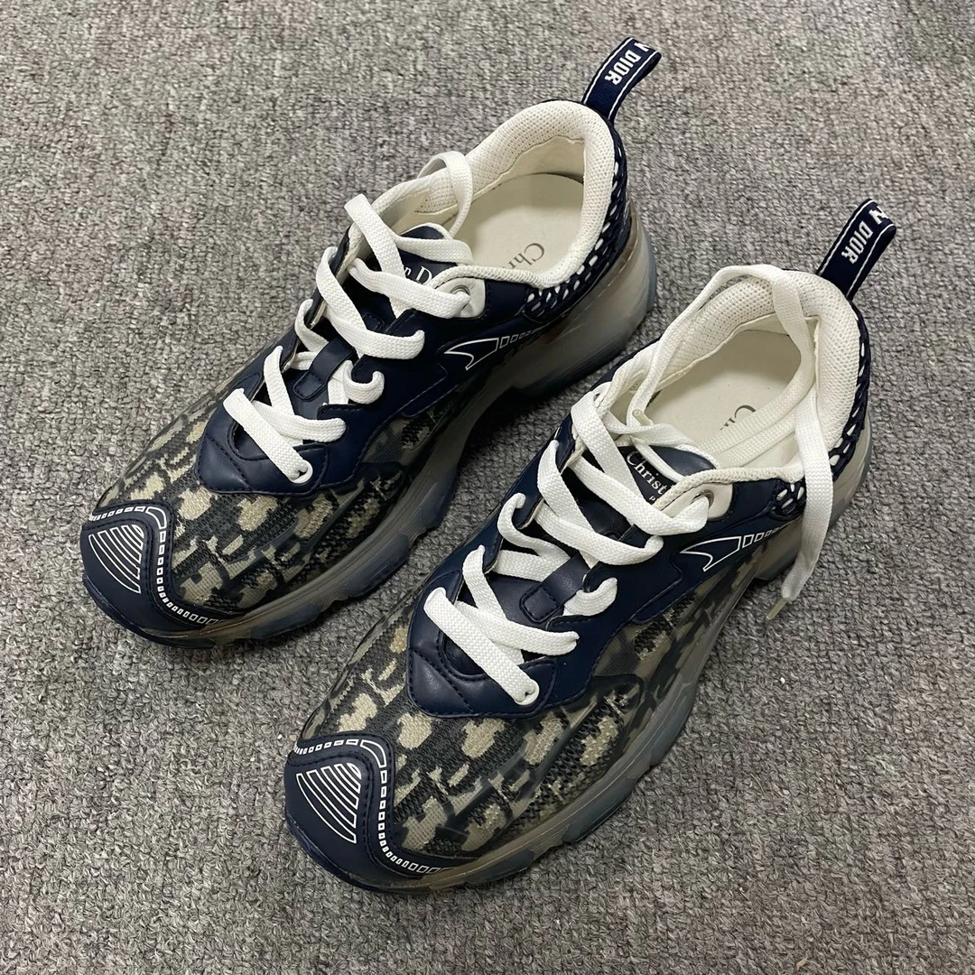 95新 DIOR/迪奥  Vibe印花系带低帮运动休闲鞋  37码/5583