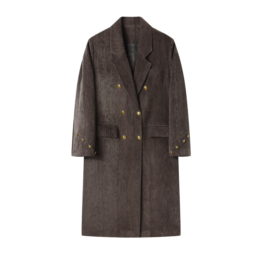 2025年新款春装小西装外套高端气质长款外套小西服