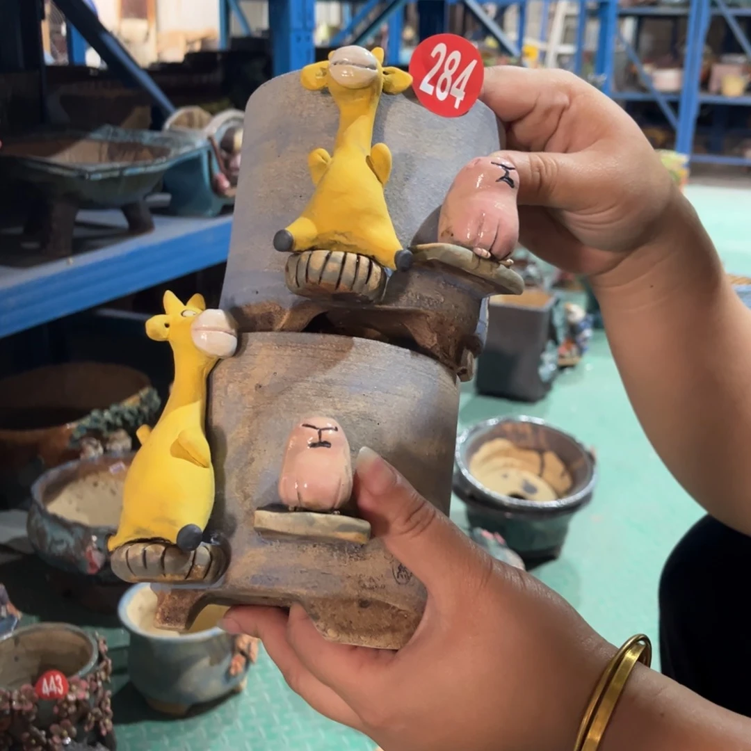 陶瓷D****?微瑕284 号陶然花盆厂家直销