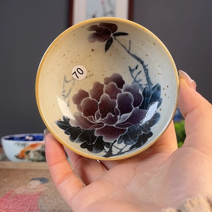 摆件景德镇陶瓷茶杯多