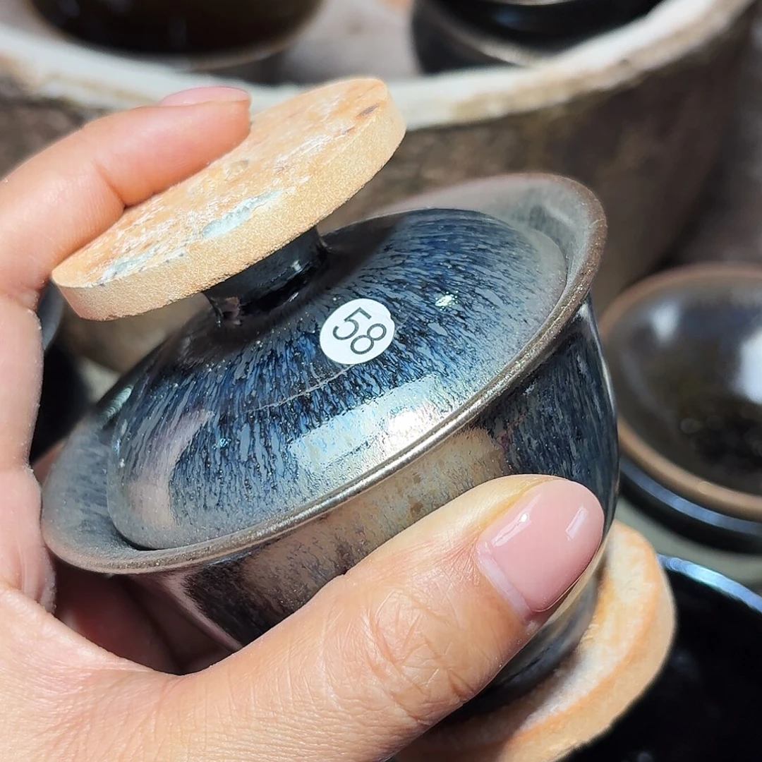 茶盏义兴龙窑建盏58微瑕