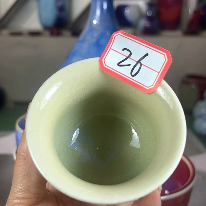 瓷片钧瓷手工艺品杯子