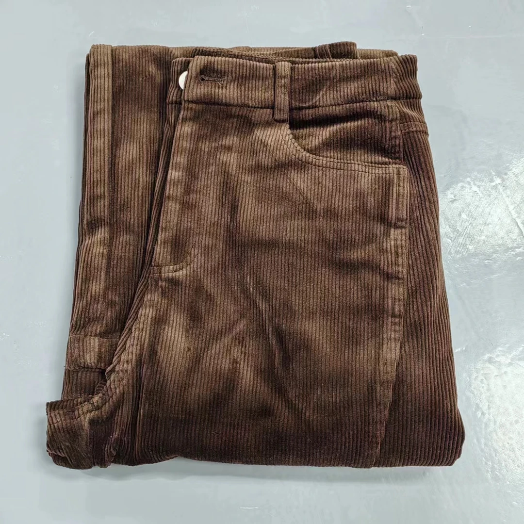 南油玲姐-咖色休闲裤5752-3