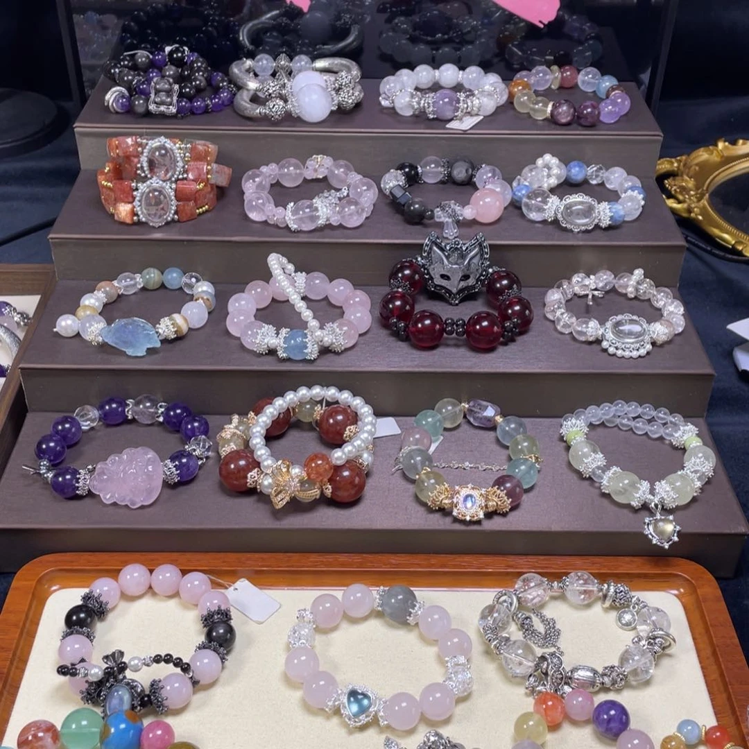 水晶手链银S925镶嵌X***y