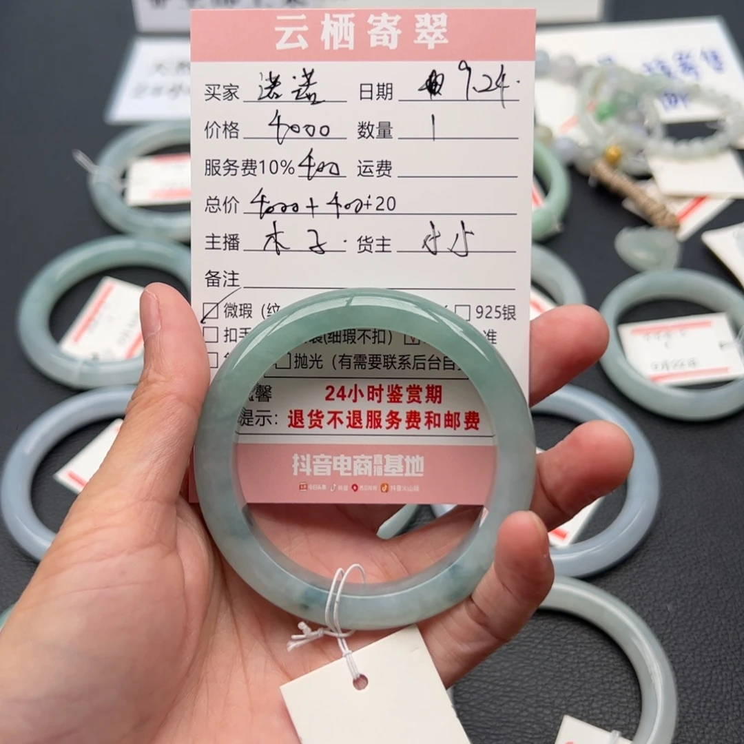 诺***诺未镶嵌手镯翡翠翡翠