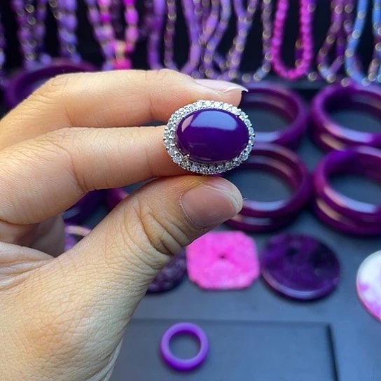 非金属戒指紫活口