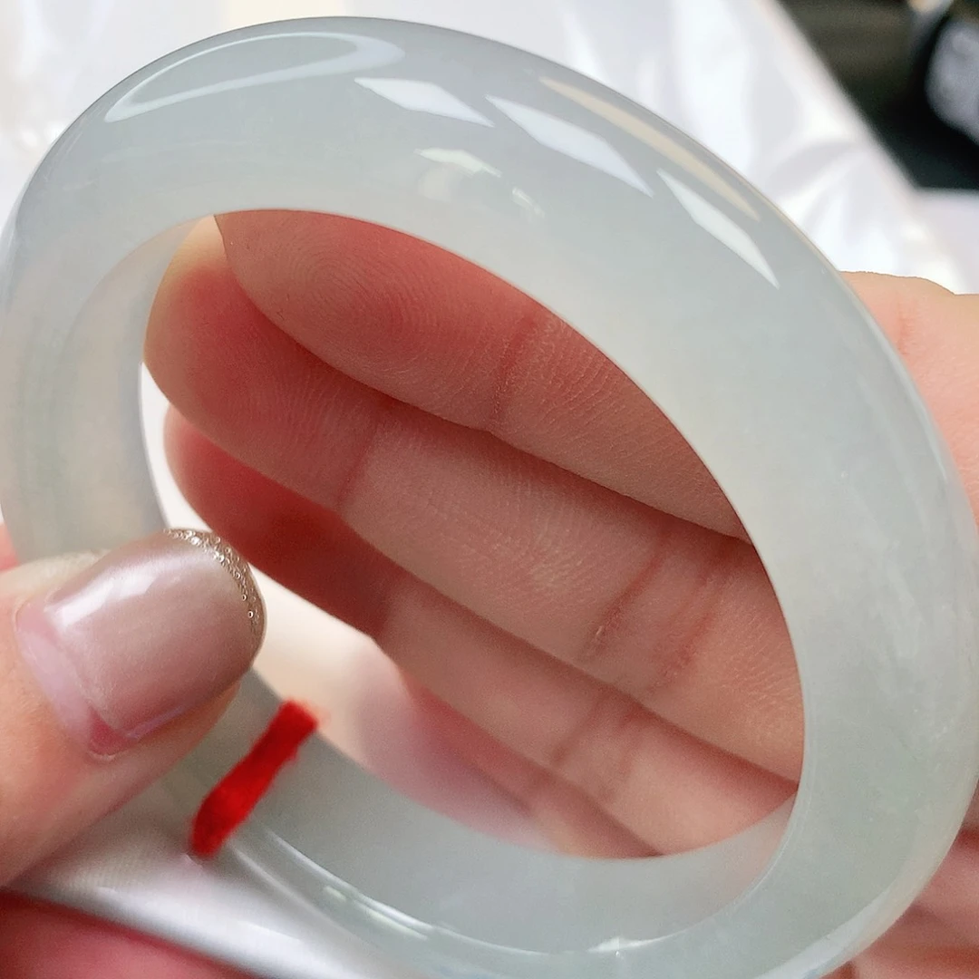 未镶嵌手镯翡翠缅甸纯天然A货老坑种翡翠冰胶白月光1299号