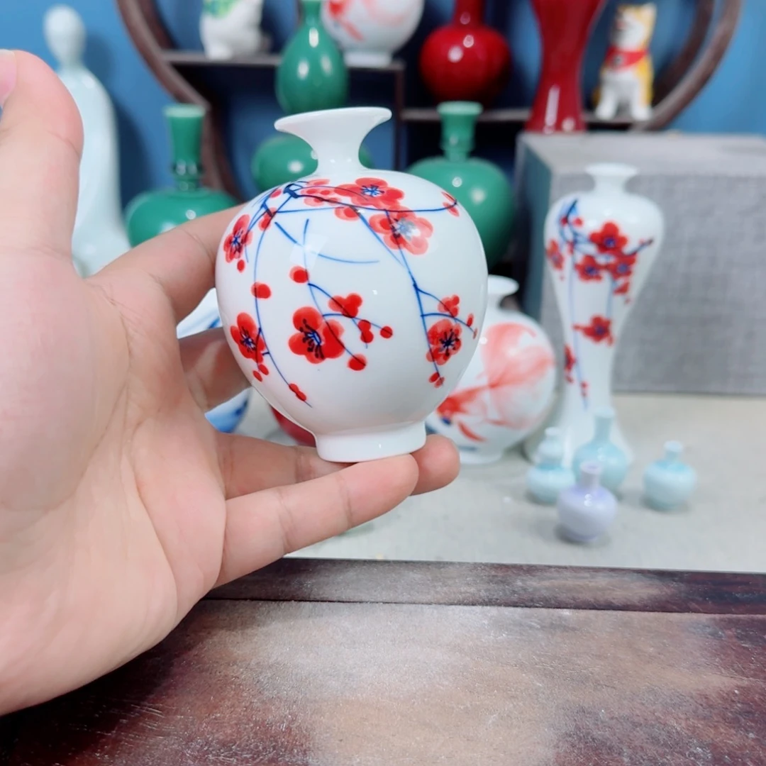 陶瓷手工小花器摆件