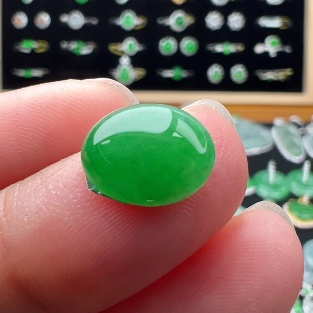 翡翠未镶嵌耳饰蛋11.3