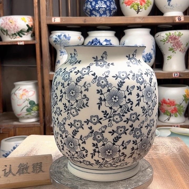 陶高27冬瓜杏花陶瓷