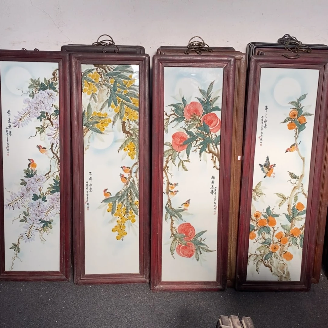 瓷1.2*40*4景德镇瓷板画柴窑烧制