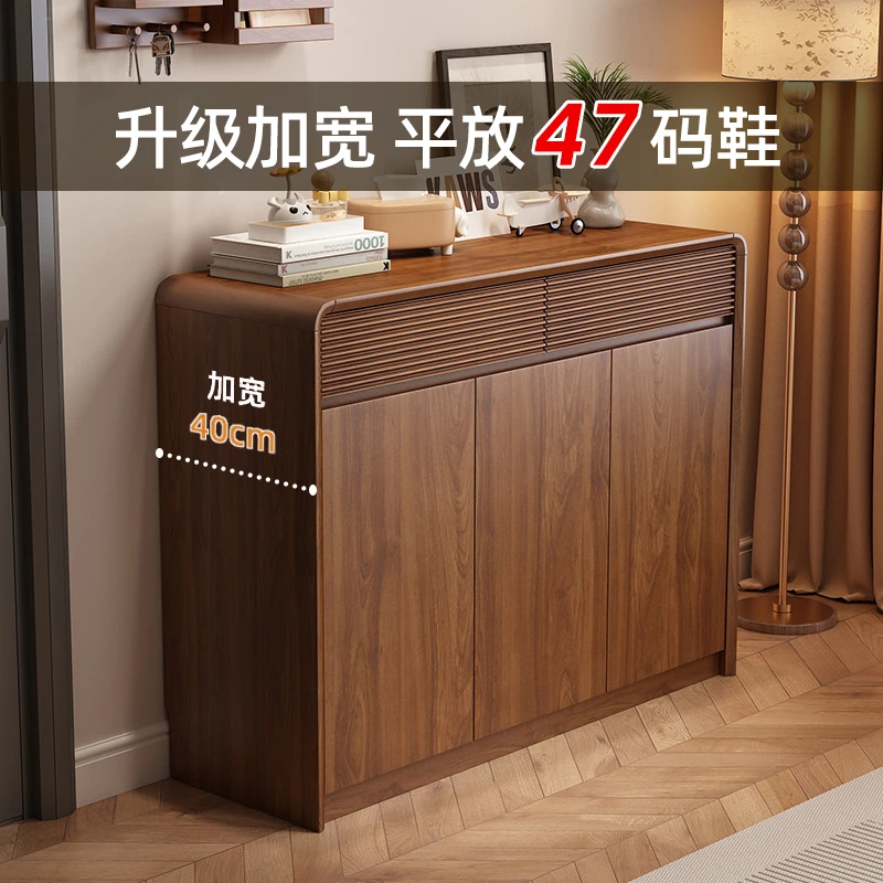 2025新款爆款实木鞋柜大容量家用门口进门玄关柜入户大容量收纳柜