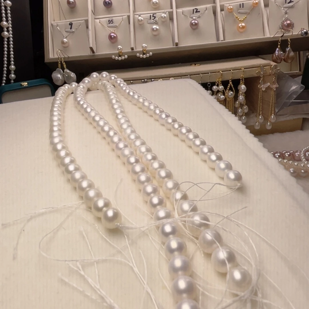 银S925镶嵌珍珠首饰淡水珍珠