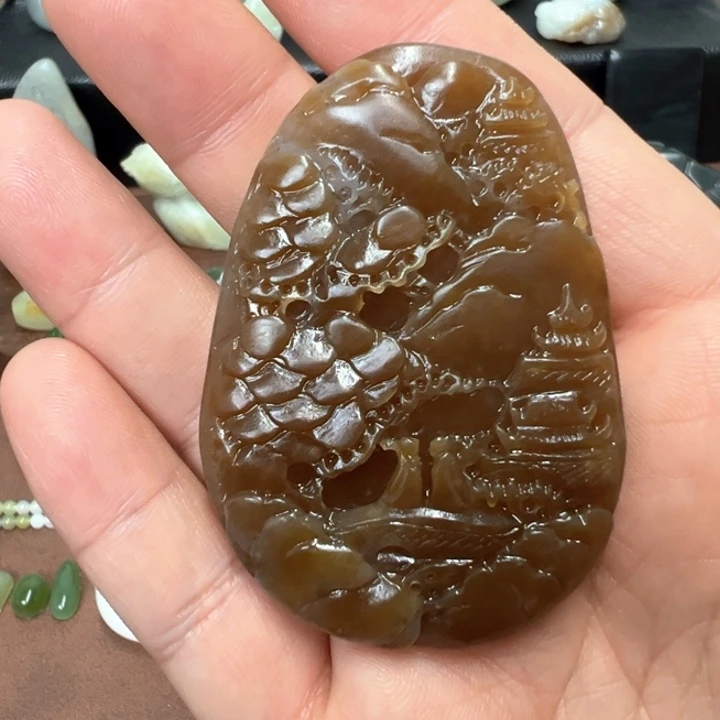 未镶嵌和田玉挂件