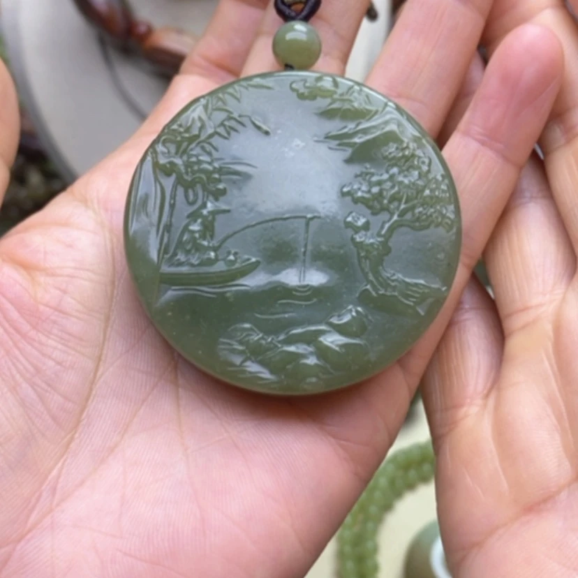 【闪购商品】未镶嵌岫岩老玉（透闪石质玉）挂件