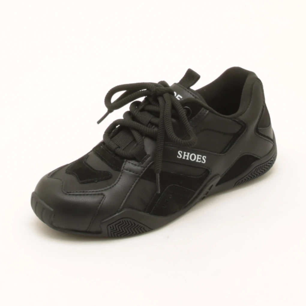 6161春季新款百搭黑色运动休闲女鞋薄底德训鞋女轻便舒适运动鞋