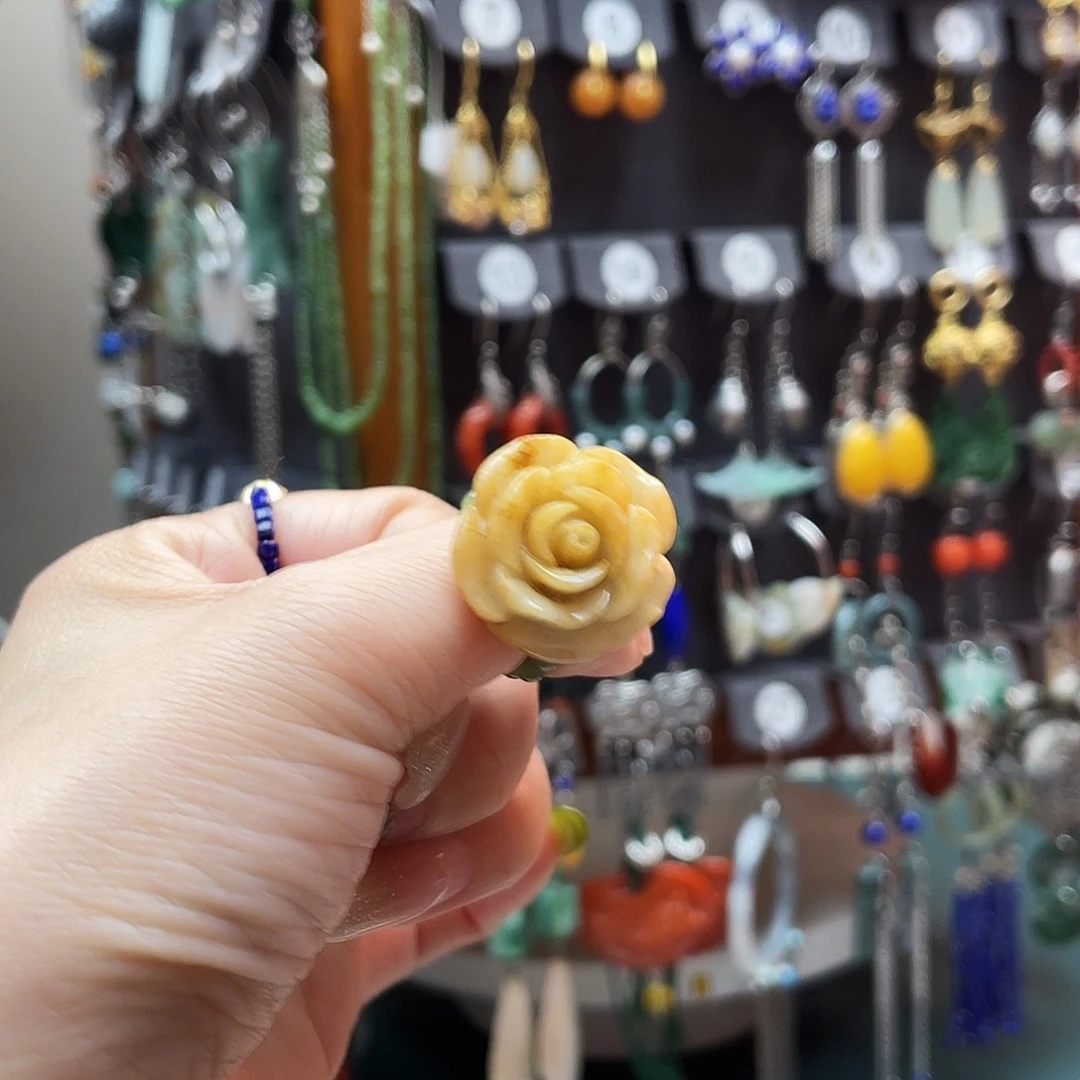 翡翠未镶嵌戒指饰品