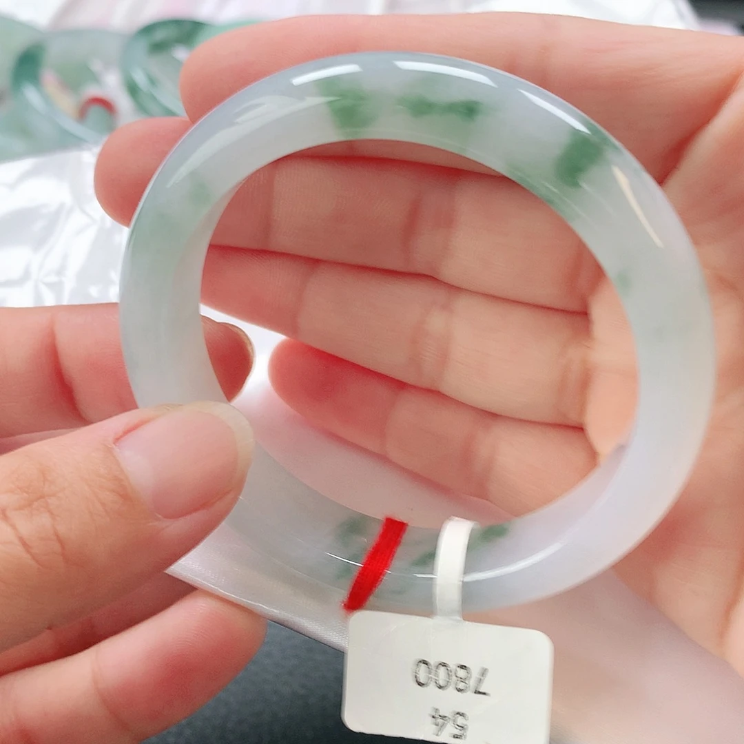 翡翠未镶嵌手镯53正