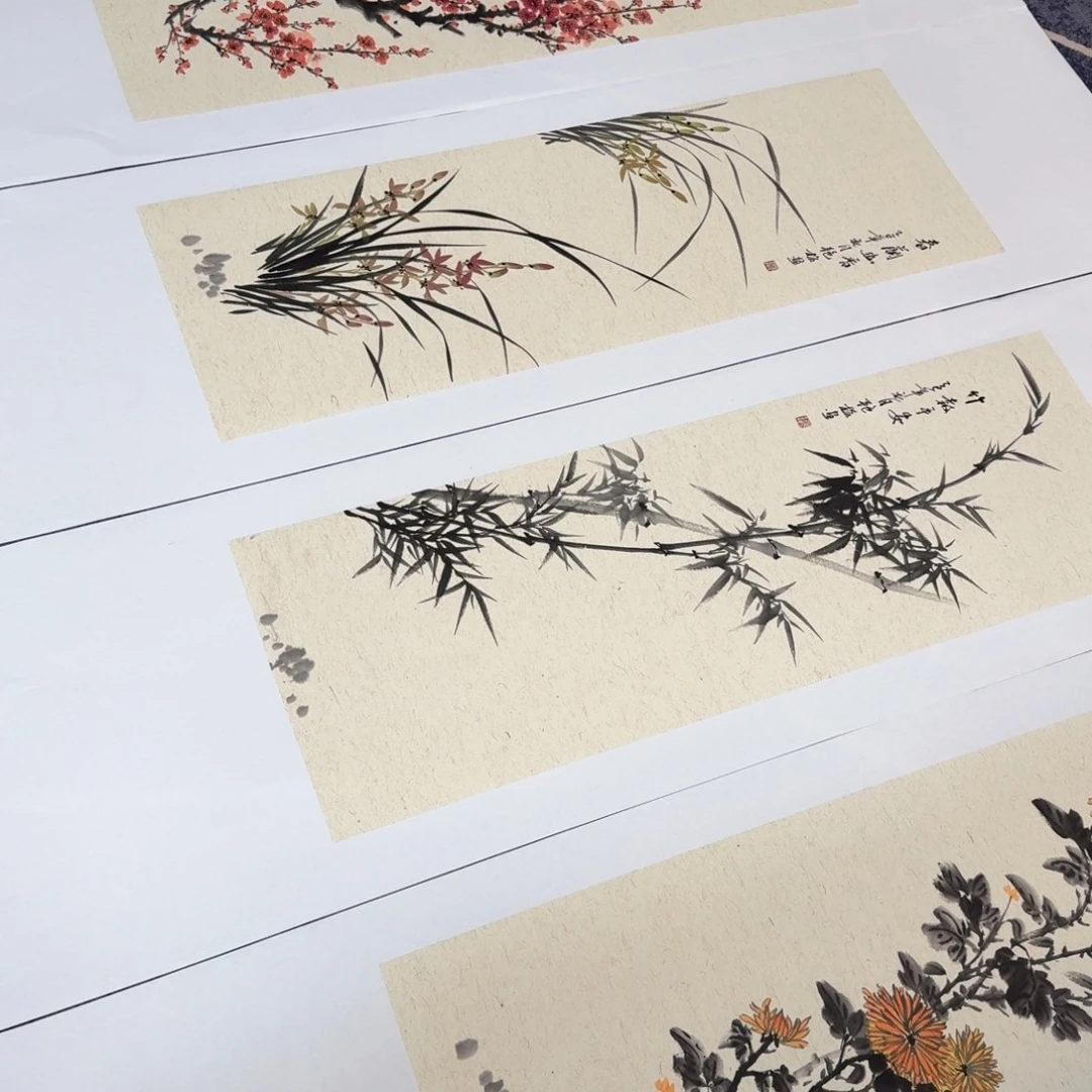 国画国画作品山水花鸟