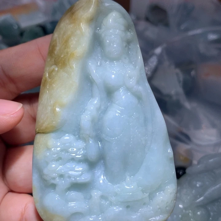 翡翠未镶嵌颈饰保真天然A货翡翠
