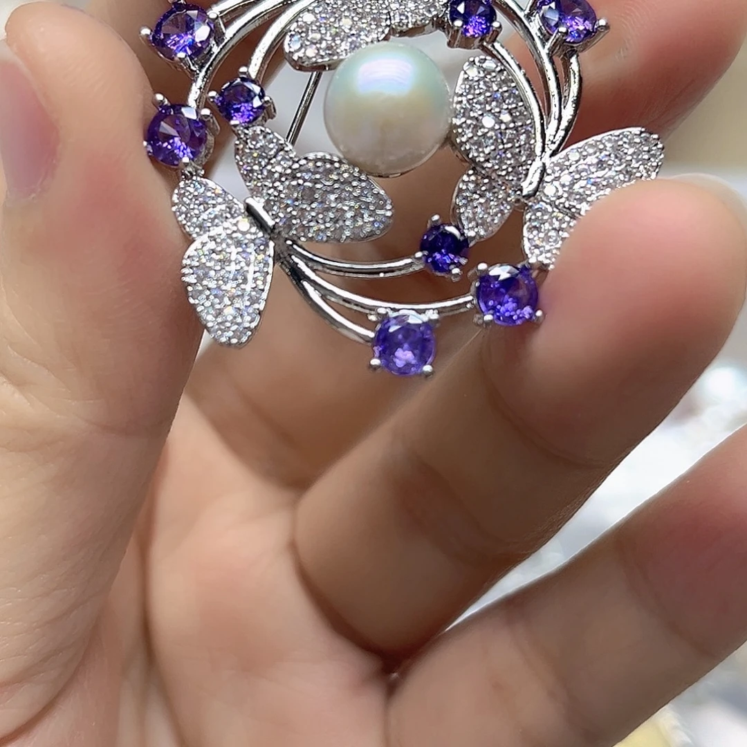 淡水珍珠未镶嵌吊坠耳钉